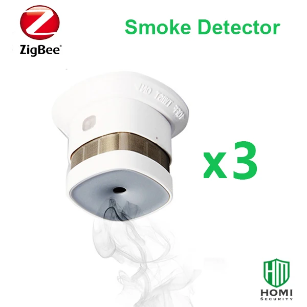 Zigbee 3.0 Smoke Detector Compatible with KAKU, Home Assistant, Deconz, Conbee Zigbee Fire Smoke Alarm Sensors