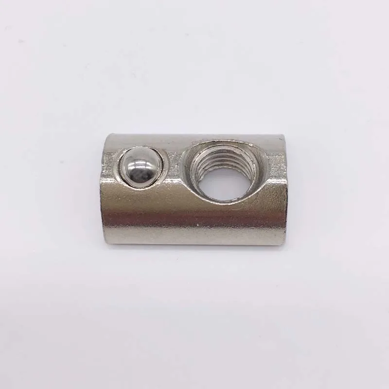 Wkooa T Slot Nuts M6 Thread With Ball Spring Nut 40 Series T Slot Aluminum Extrusion 50 Pcs