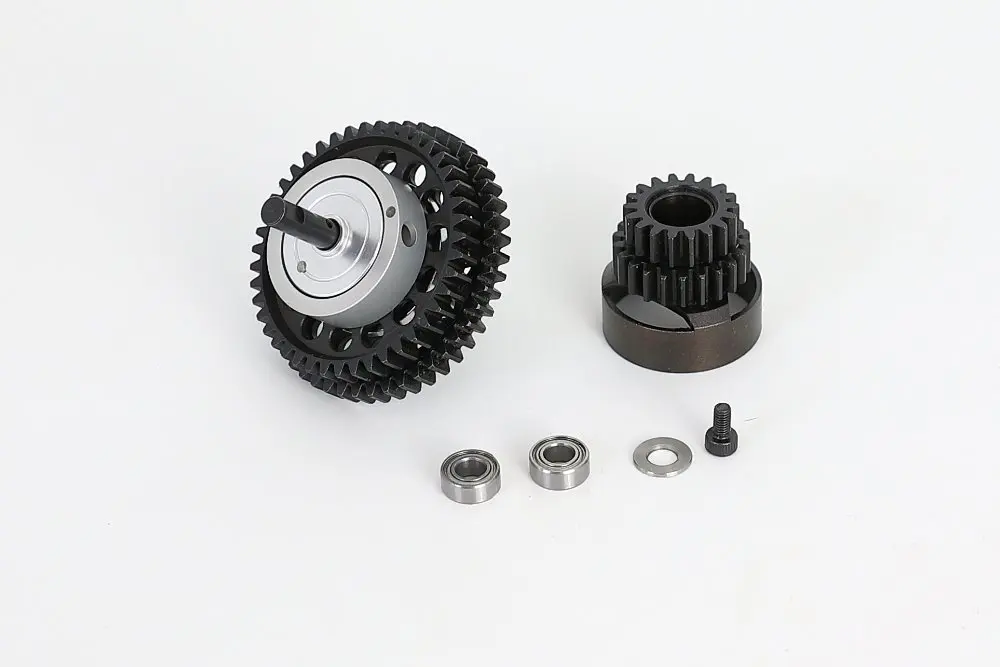 GTBRacing CNC  RC 1/10 HPI RS4-3 Refit Upgraded 2 Speed Transimission Gear System (43T/47T and 18T/22T)