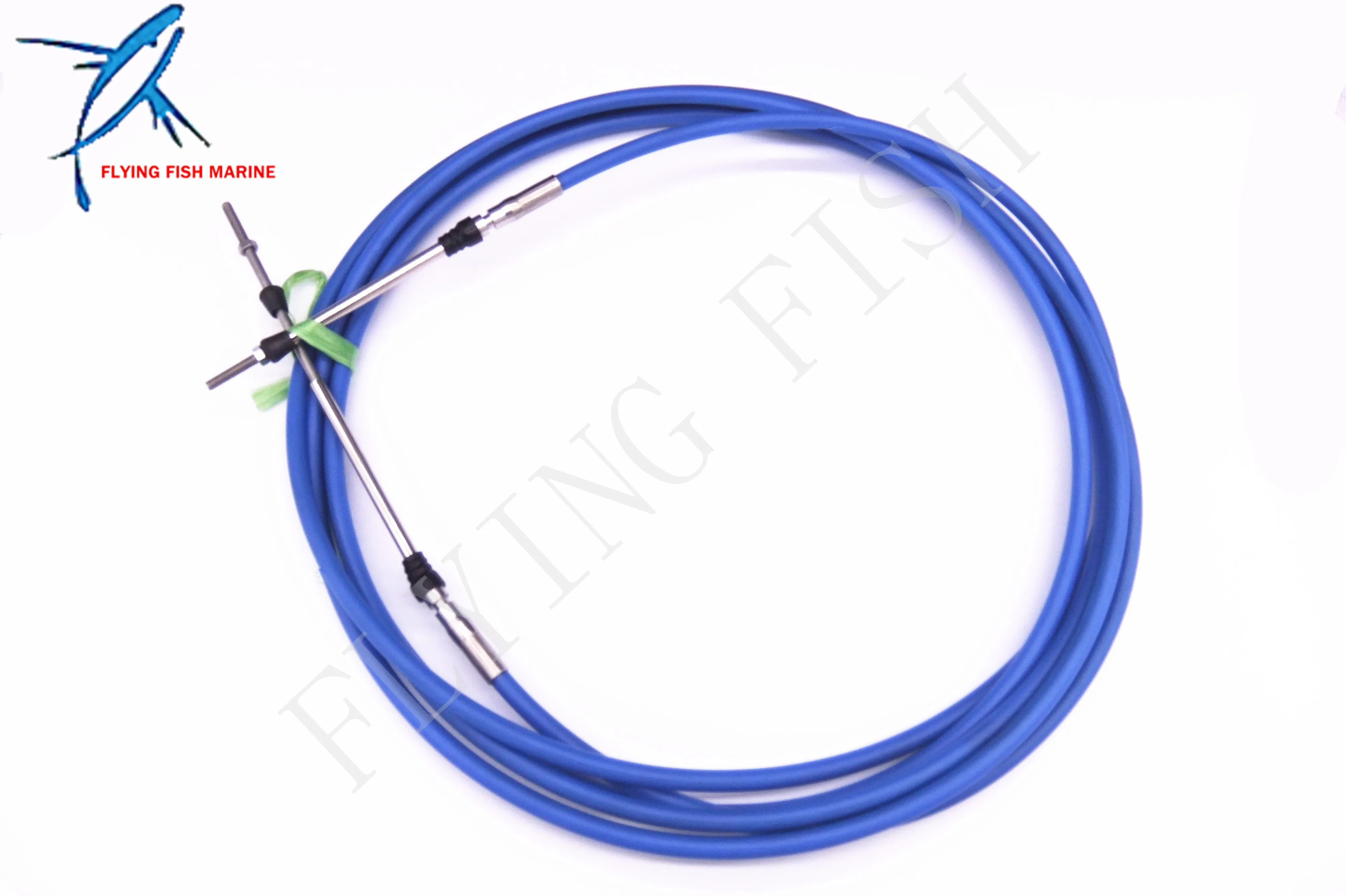 ABA-CABLE-18-GY Outboard Engine Remote Control Throttle Shift Cable 18ft for Yamaha Boat Motor Steering System 5.486m Blue