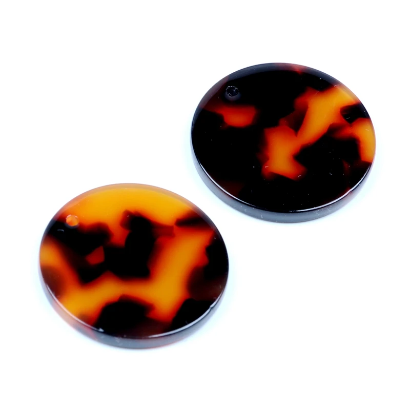 Leopard Print Tortoise Shell Earring Charm, Boho Style