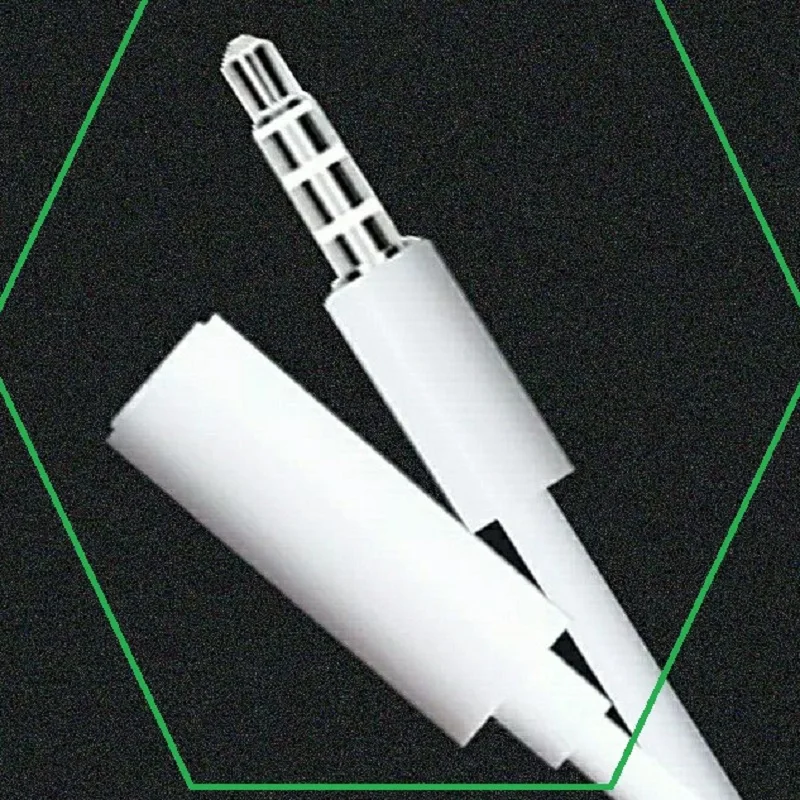 New White color 3.5 mm 4-pole Audio Stereo Headphone Male to Female Extension Cable 100cm Gold Connector