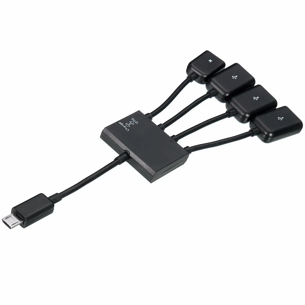 4 Port Micro USB Typ C Power Charging otg Hub Kabel Kabel Adapter Anschluss für Samsung S5 S4 S3 S2 – Detail 7