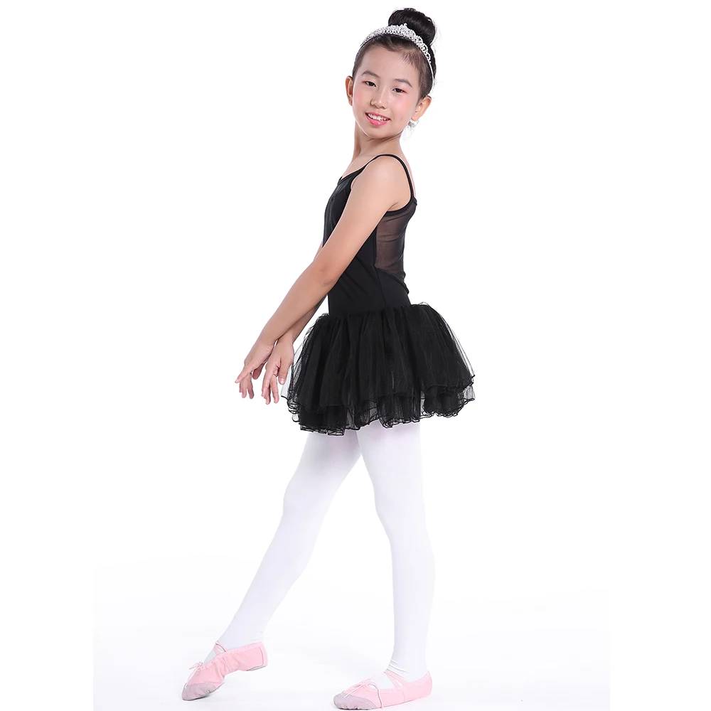 Girls Camisole Ballet Dance Leotard Tulle Skirt Kids Ballet Tutu Dress Ballet Costume Dance Wear Pink Blue Lavender and Black