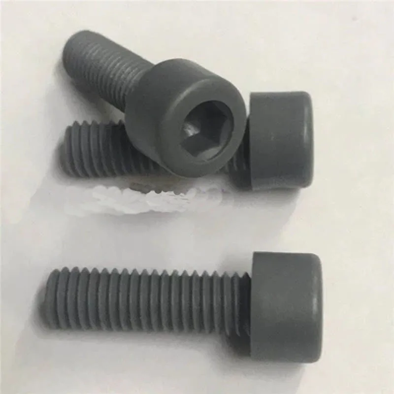 

10pcs M8 PVC inner hexagon preservative Plastic screw inners hex Acid and alkali resistant Screws bolt 20mm-35mm Length