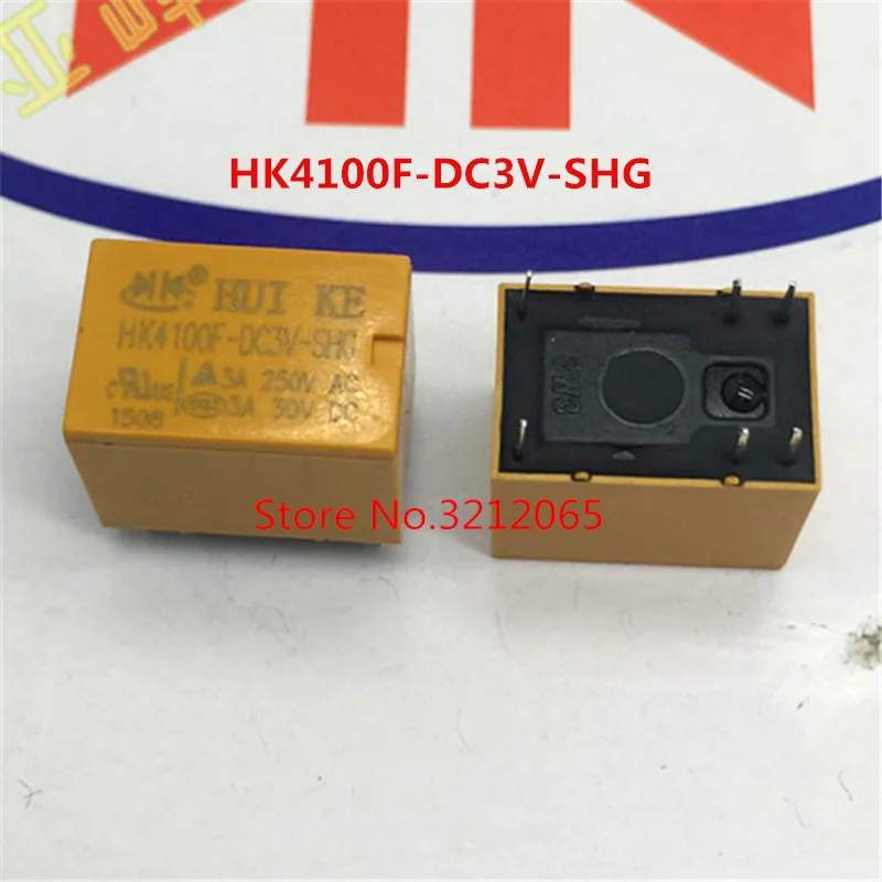 10PCS/lot Relay HK4100F-DC3V-SHG HK4100F-DC5V-SHG HK4100F-DC9V HK4100F-DC12V-SHG  HK4100F-DC24V-SHG 3A 250VAC 6PIN New original