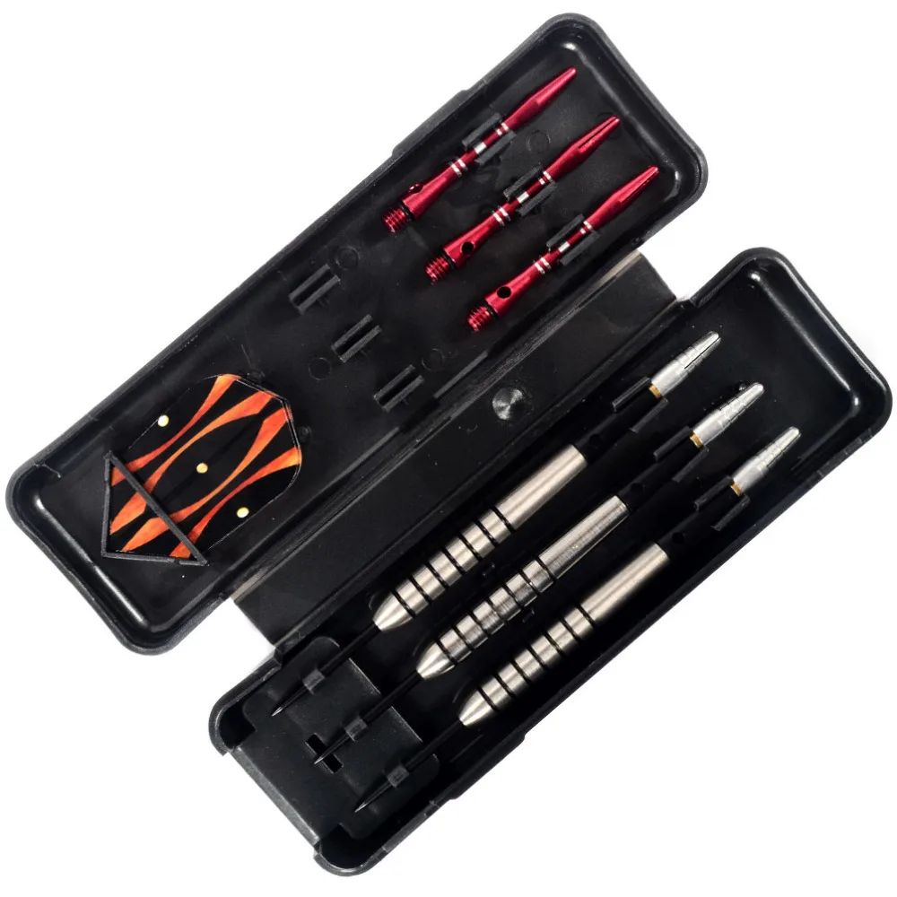 CUESOUL Professional 19g 90% Tungsten Steel Tip  Darts Set with Aluminum Shafts Plastic Slim Flights High Quality