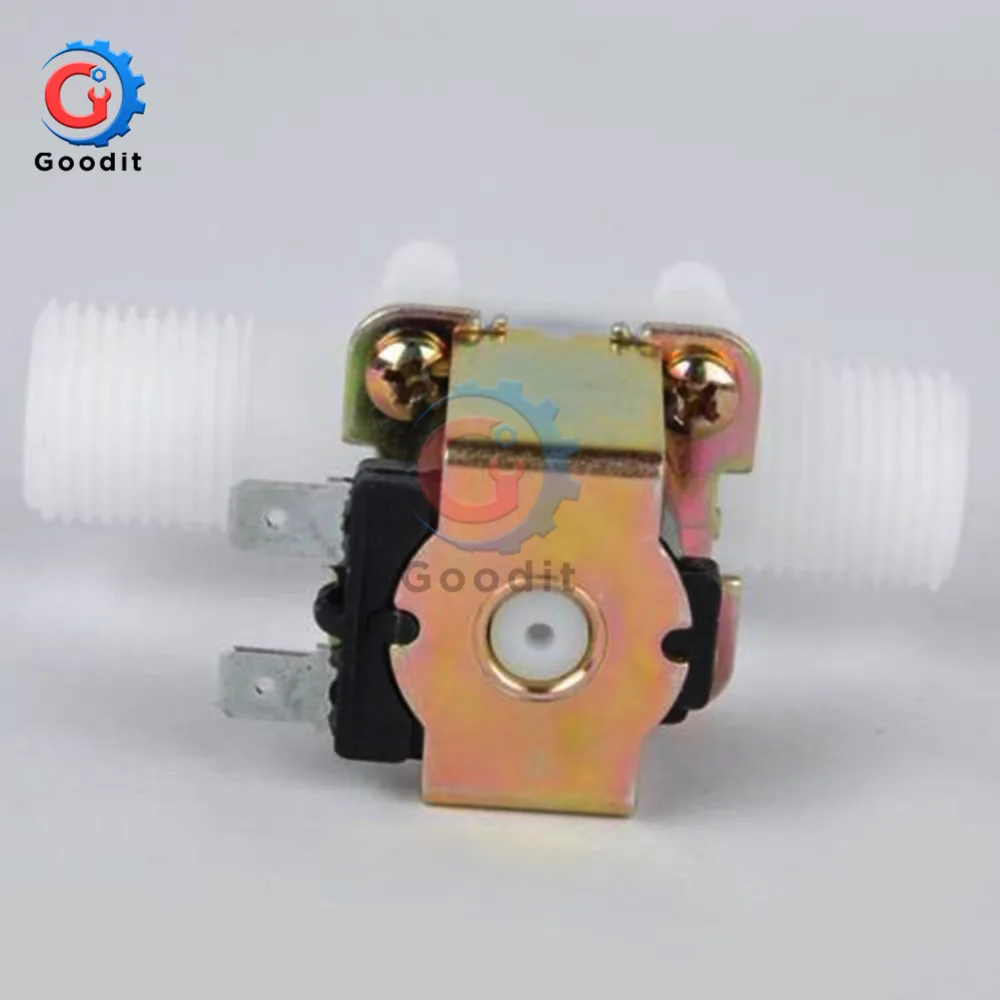 DC 12V / AC 220V Sensor Switch Electric Solenoid Valve Magnetic N/C Water Air Inlet Flow Switch Valve