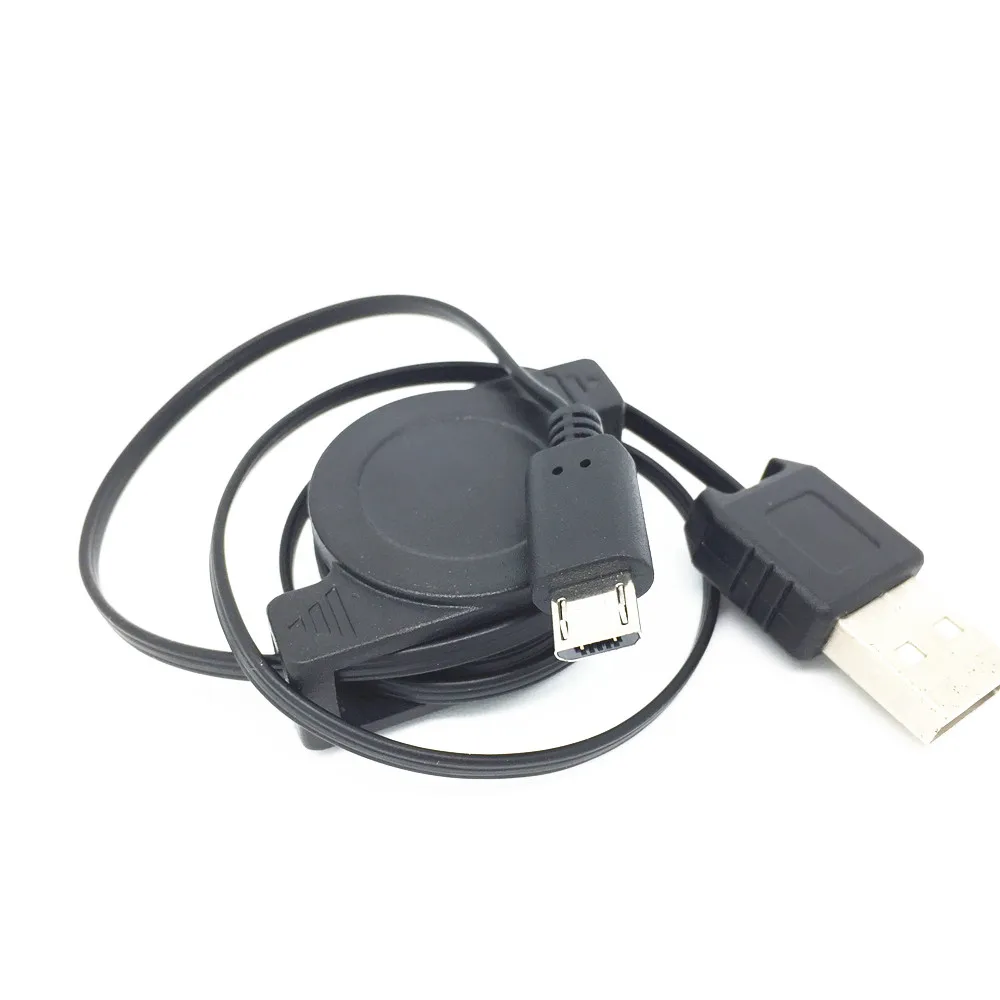 Retractable Micro USB Data Sync Charger Cable for Htc G17 Evo 3D T327T S710D Incredible S A510E G13 Wildfire Surround S510