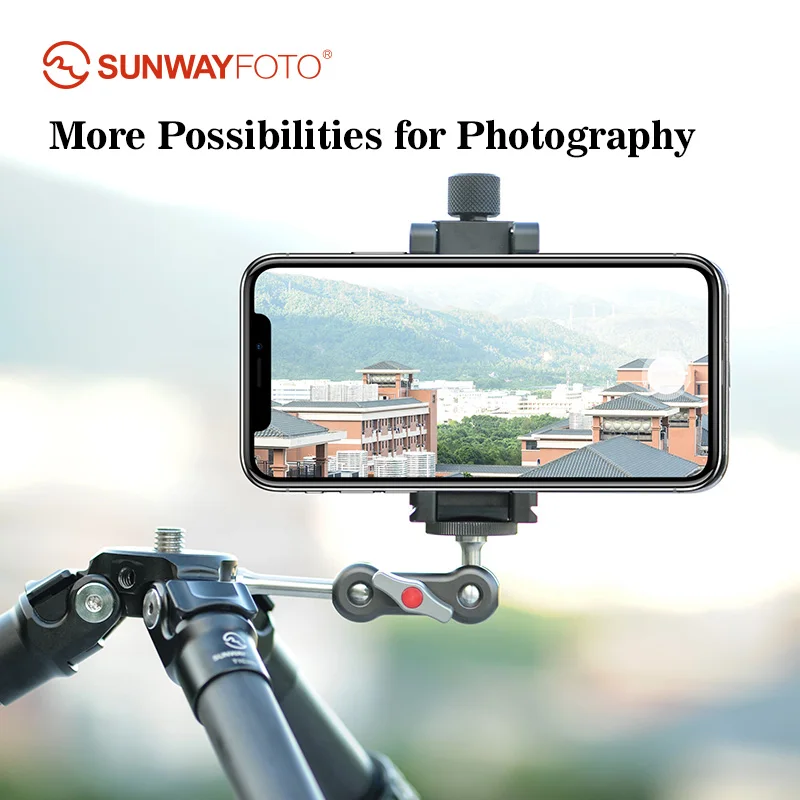 SUNWAYFOTO GA-01 Magic Arm Mount 1/4" Thread Screw for LCD Monitor,LED Lights,and Super Clamp