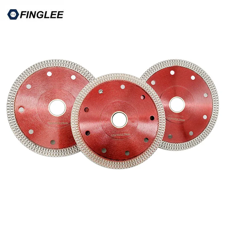 FINGLEE 85mm 4/4.5/5/6/7/9 inch Super Thin Porcelain Tile Ceramic Diamond Cutting Blade Disc for Dry Saw Marble Cutter Stone