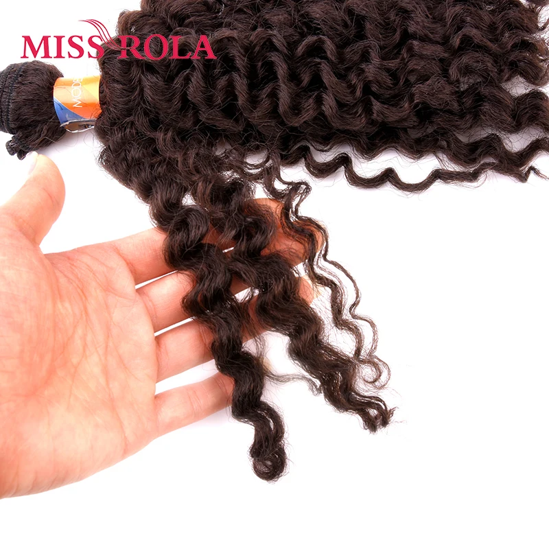 Miss Rola-extensiones de cabello de fibra de Kanekalon, pelo sintético corto y ondulado de doble trama, 100% unidades por lote