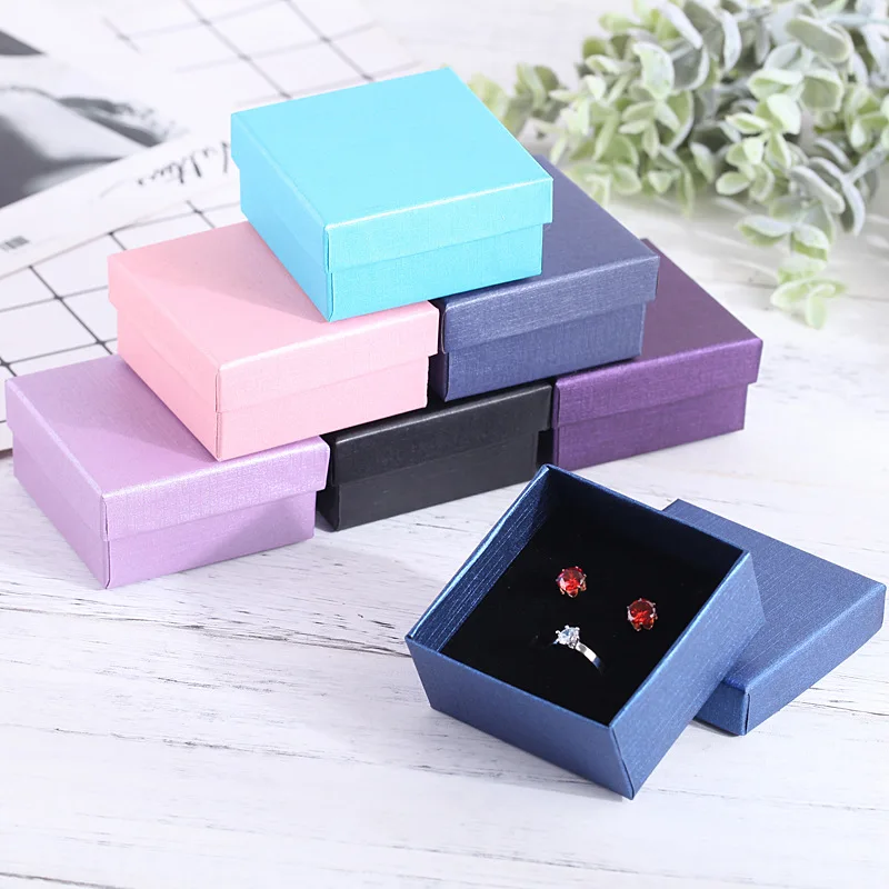 10 stücke Schmuck Organizer Boxen Für Frauen Halskette Ohrringe Armbänder Mädchen Geschenk Box Reise Zubehör Schmuck Schwamm Fall – Detail 3