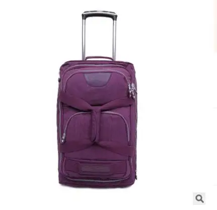 Rolling Luggage Bag  Travel Boarding bag on wheels  travel cabin luggage suitcase nylon wheeled trolley bag Travel Tote