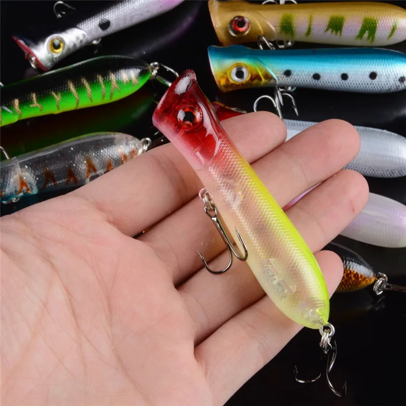 2pcs Popper Wobbler Fishing lure fit kosadaka yo zuri rod floating crankbait artificial bait peche poper pop pesca carp pike