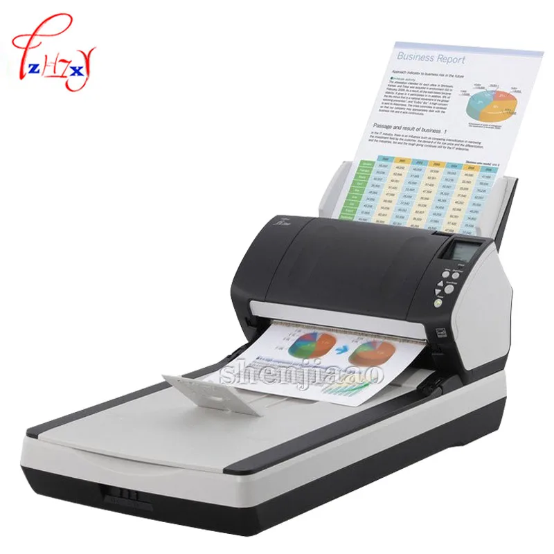 FI-7240 Flatbed Scanner High speed automatic double feed  scanner Flatbed (FB) A4 size Automatic Document Feeder scanner 1pc