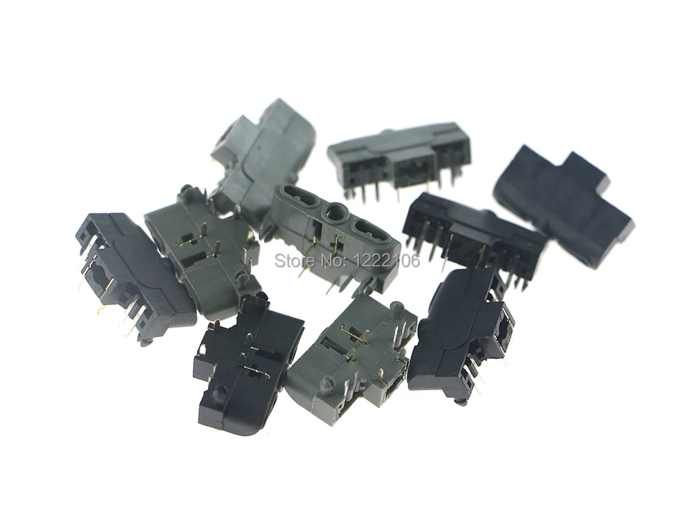 ChengChengDianWan Good quality Repair parts Earphone Socket slots For XBOX360 Wireless Wired Controller Black and Grey 10pcs/lot