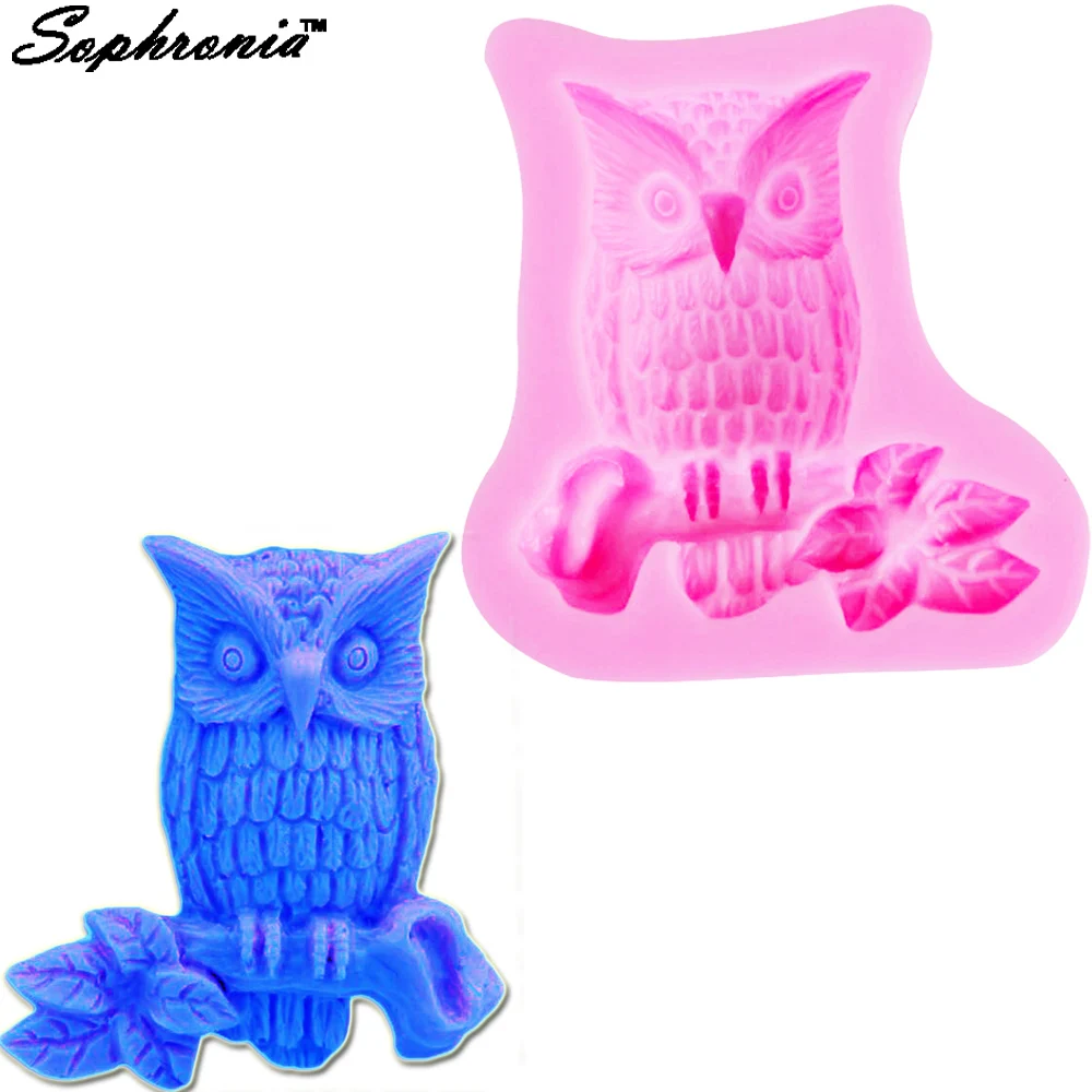 

10PCS/SET M188 Cute Owl Silicone Mold Fondant Cake Decorating Tool Silicone Baking Gumpaste Chocolate Candy Polymer Clay Molds