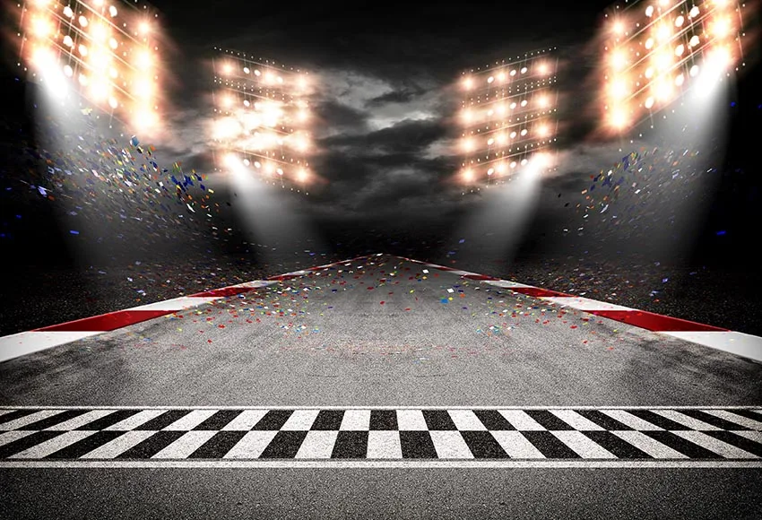 MEHOFOTO Photography Backdrops Race Track Night Backdrop for Photography Teen Background for Photo Studio Fondo Fotografico