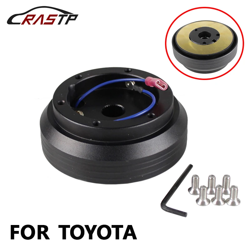 RASTP- Thin Version 6 Hole Steering Wheel Hub Adapter Boss Kit Suitable for Toyota RS-QR009