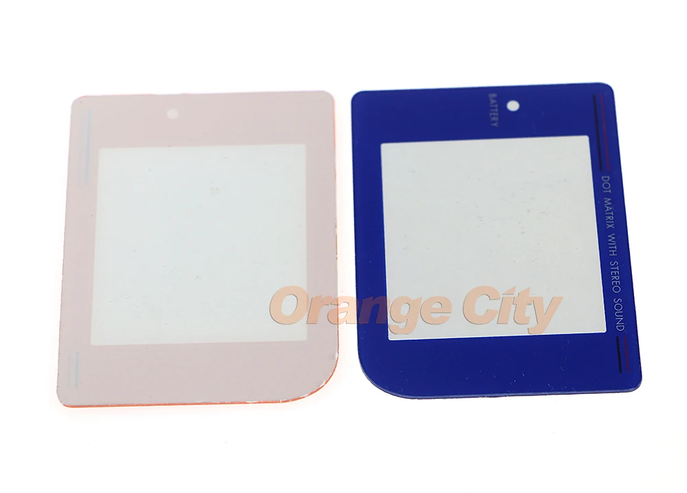 50ps Replacement plastic protective screen lens with logo for gameboy GB For GB Classic for DMG GB Screen Lens Cover