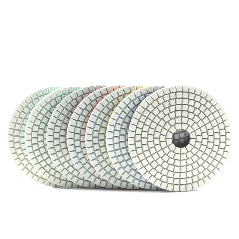 7pcs/set800mm 100mm  diamond  polishing pads dry or wet use for polishing granite,marble engineered stone and con