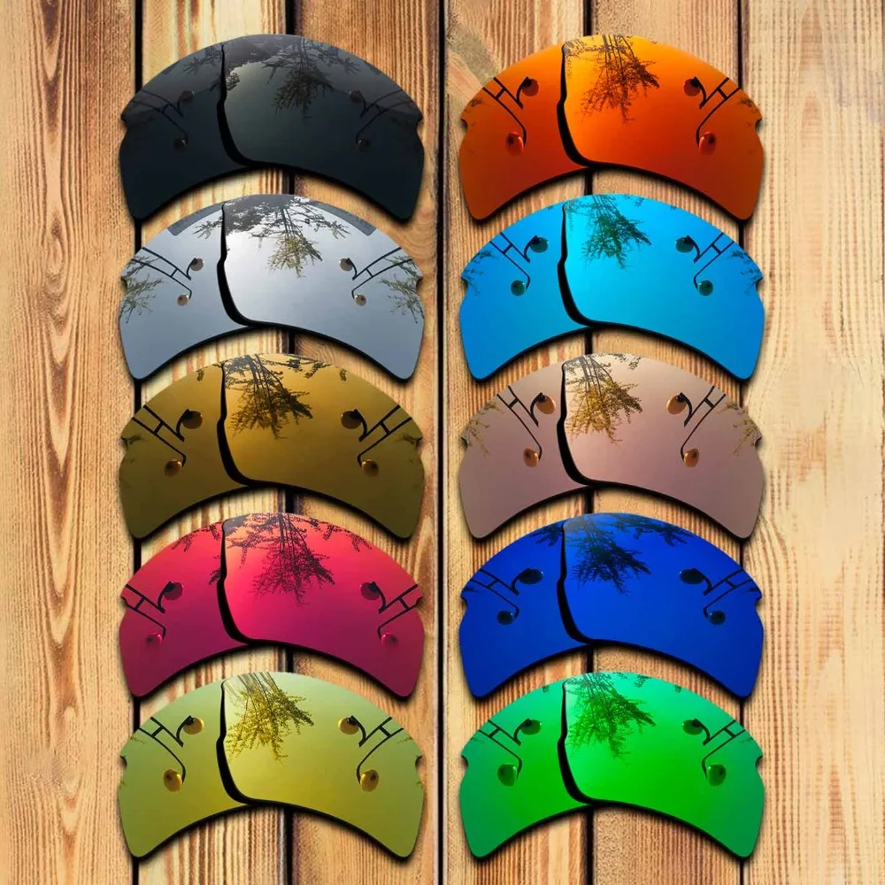 

2 Pairs 100% Precisely Cut Polarized Replacement Lenses for Flak 2.0 XL Sunglass - Many Colors