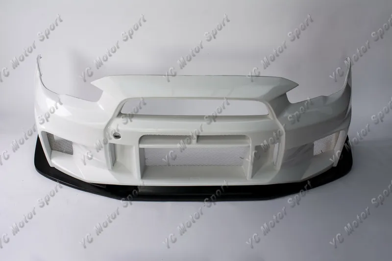 FRP Fiber Glass Front Bumper Kit Fit For 2008-2017 Evolution EVO X 10 VS '17 Ver. Ultimate Style Front Bumper with Lip