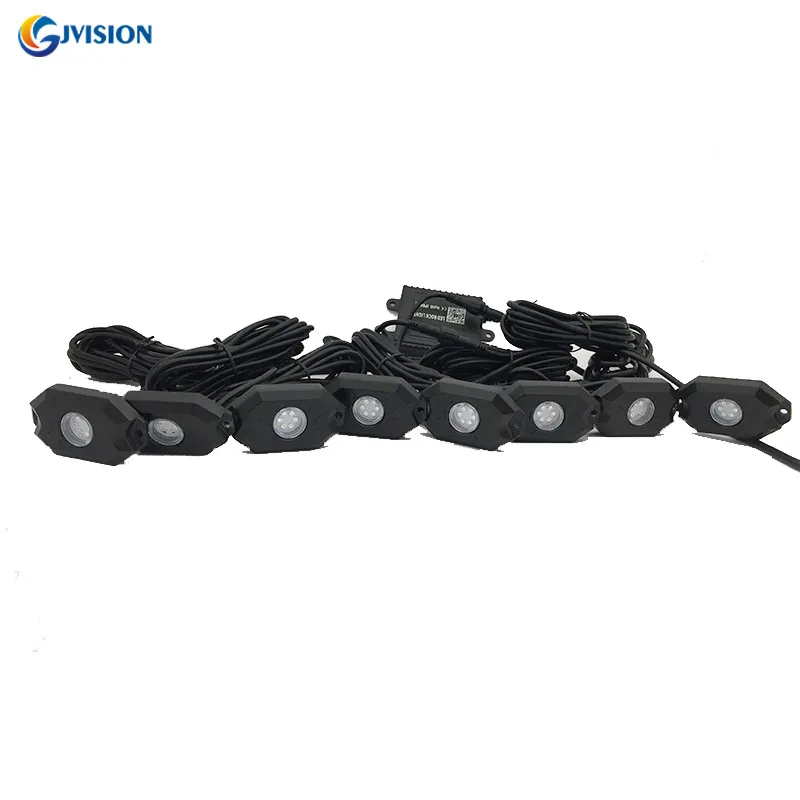 

RGB LED Rock Lights Multicolor Neon LED Light Kit with Bluetooth Controller Remote for Jeep Offroad Truck Car 4x4 ATV SUV