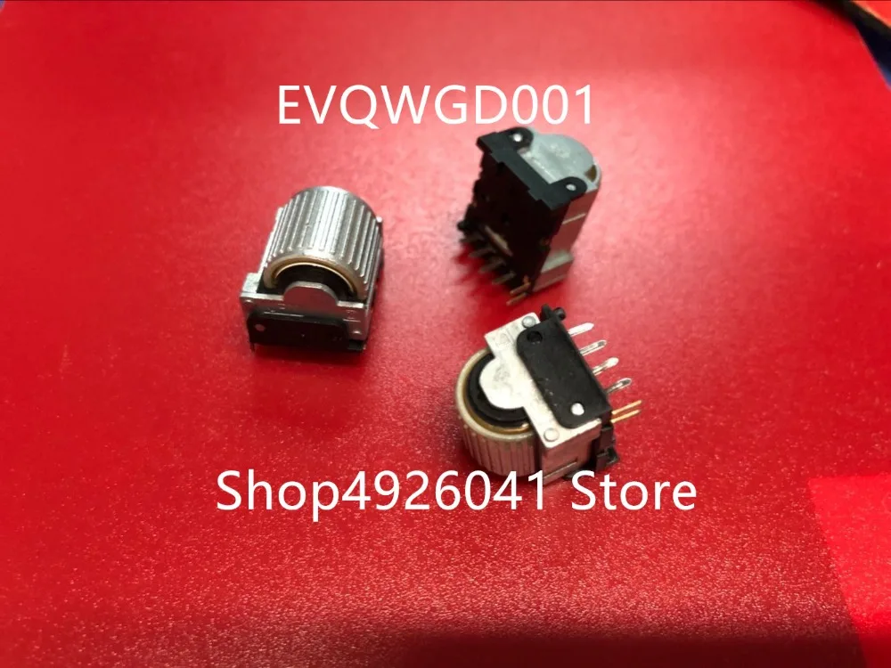 1PCS EVQWGD001 rotary encoder with push button with wheel with switch 6 feet