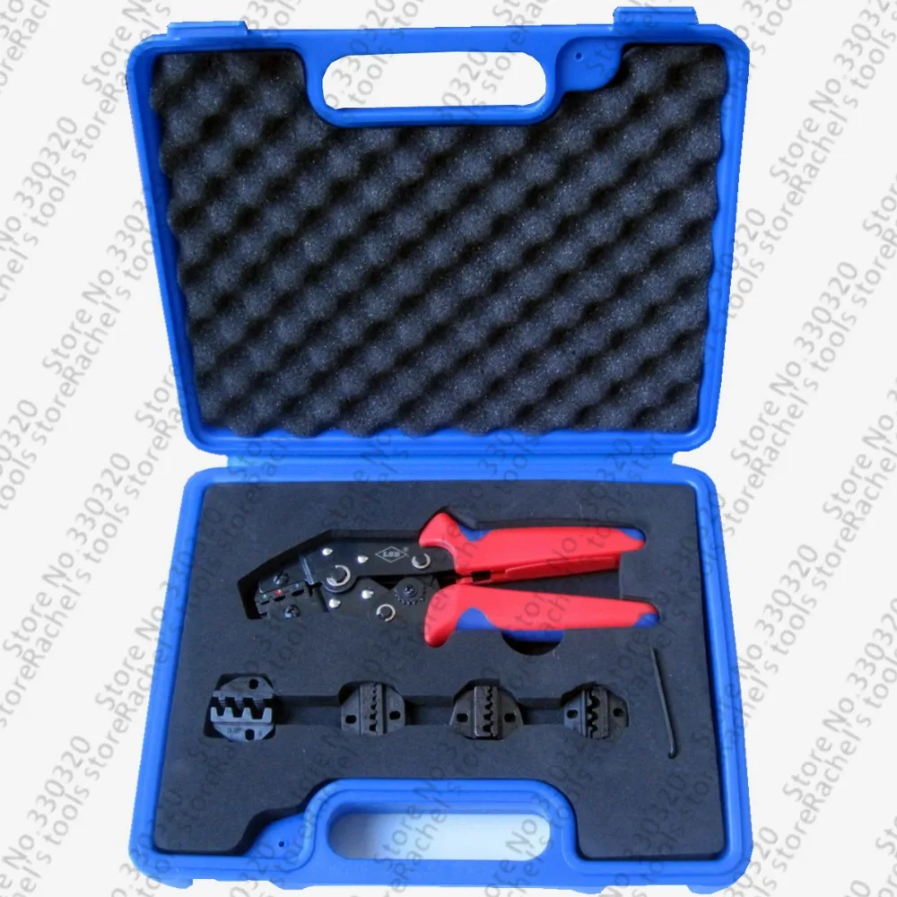 

Terminal Combination Crimping Tool Kit Crimp Tool Set in a plastic box with replaceable crimping dies DN02C-5D1