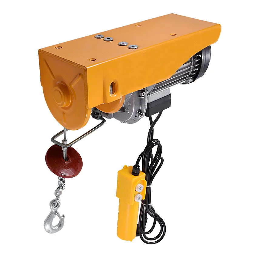 PA400 Mini Elettrico Della Gru Della Gru Portatile 200-400kg 12 Metri Piccola Casa Ristrutturazione Gru Gru 110 V/ 220V 950W 12 m/min Vendita Calda