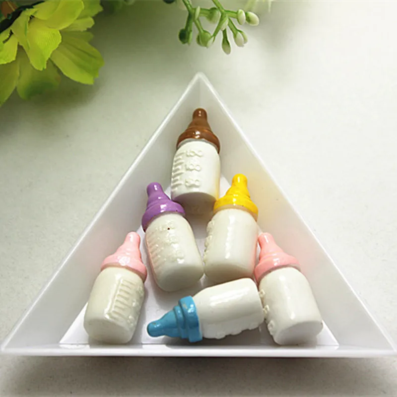 10pcs 10*23mm cute 3D resin imitation feeding-bottle miniature art flatback cabochon DIY candy food decoration