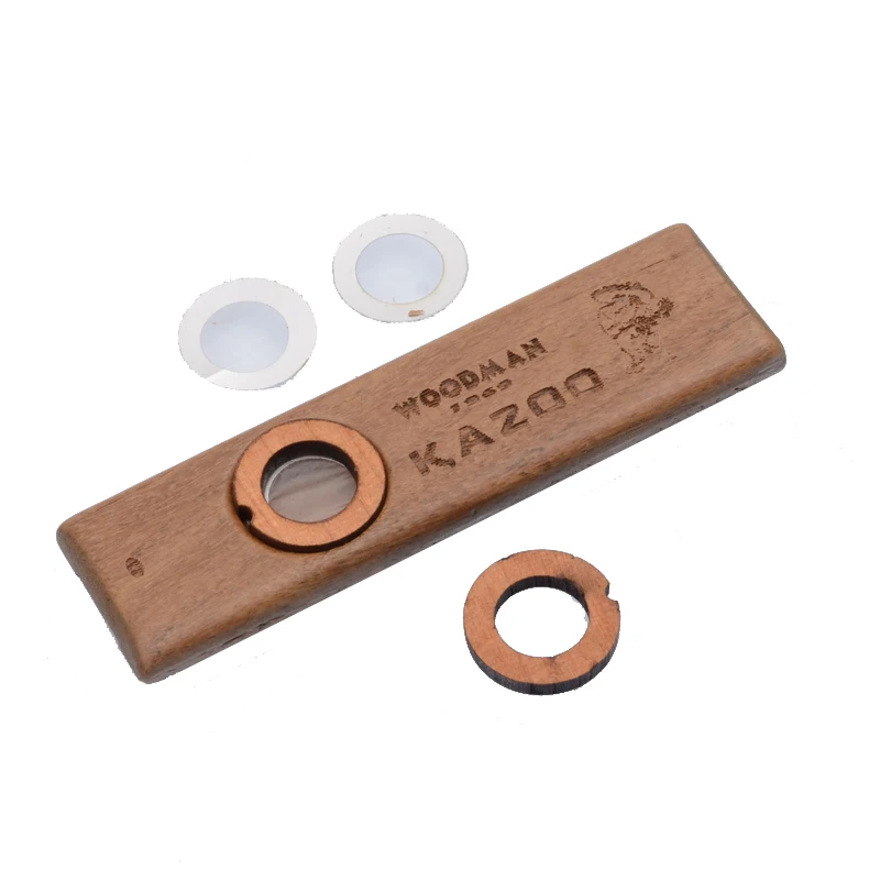 Kazoo Guitar Ukulele Partner High-end Raw Wood Harmonica Mini Size In Pocket For Party Play Coax Child Easiest Instrument Toys