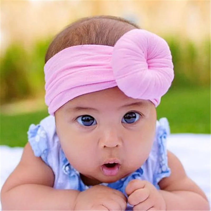 

Nylon Baby Headbands,Girls Head Wraps,Baby Turban,Infant Toddler Headband,Round Knot Head Wrap,Baby Girl Hair Accessories