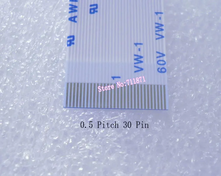 유연한 플랫 케이블 익스텐션 코드 커넥터, 20cm 타입 B, 0.5 피치, 30 핀, 30P FFC 연장 어댑터, 30P FFC FPC 연장 커넥터