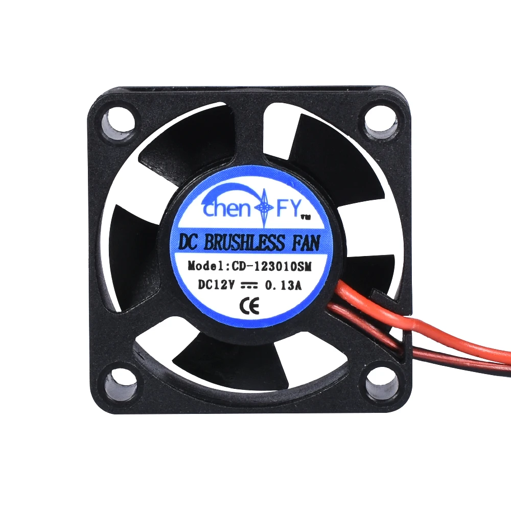 3010S Fan 12V 30X30X10Mm 2Pin Dc Cooler Kleine Koelventilator Kabel Lengte 15cm Borstelloze Ventilator Radiator Voor 3D Printer Delen Reprap