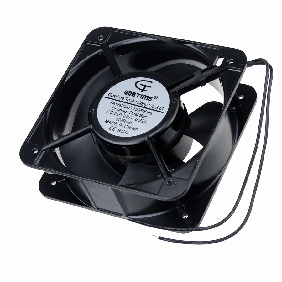 

1Piece Gdstime AC 220V 240V 150mm Fan 15cm 15050 150x150x50mm Industrial Cooling Fans