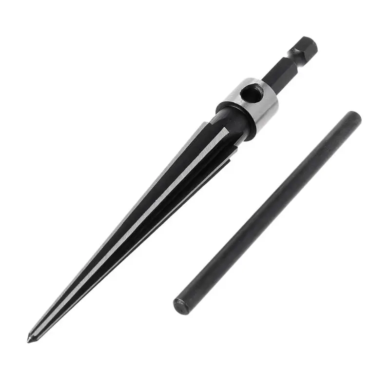 3-13mm Bridge Pin Hole Hand Held Reamer T Handle Tapered 6 Fluted Chamfer Bit Reaming Woodworker Core Drill Cutting Tool DEC03