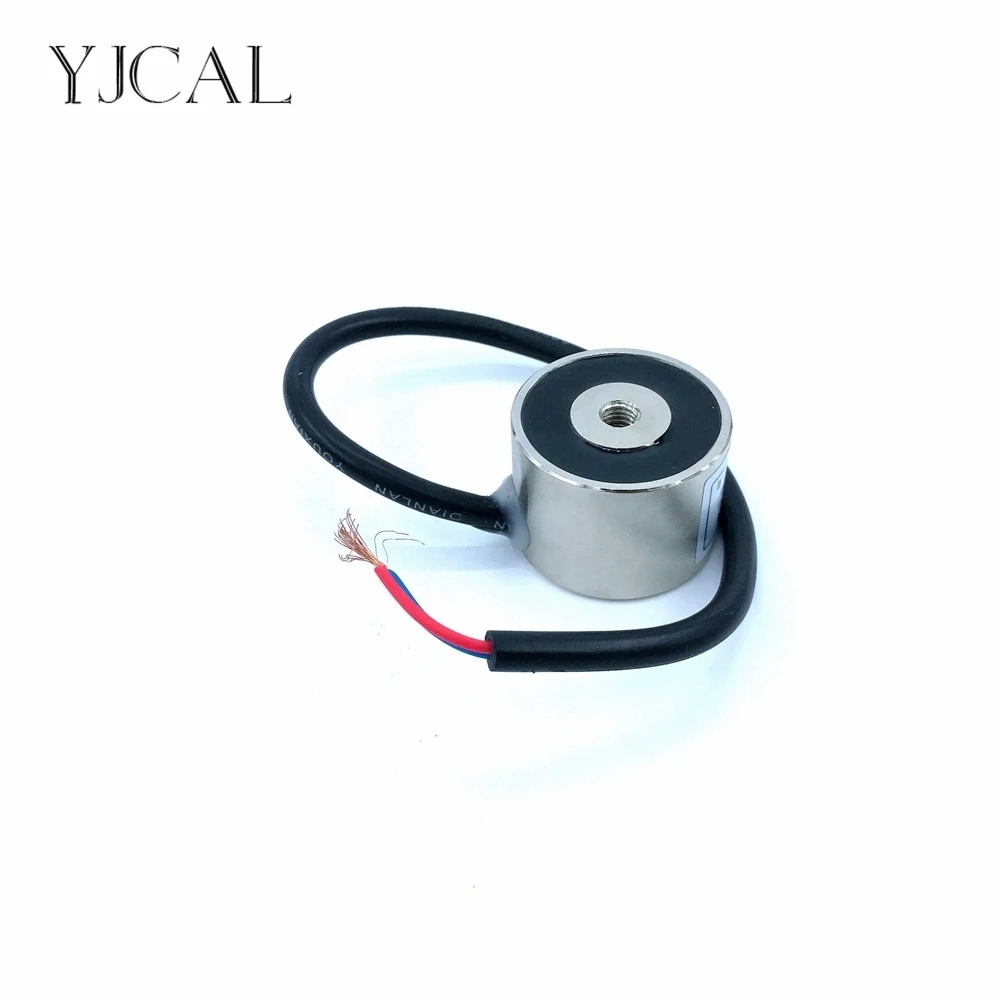 

YJ-34/25 Holding Electric Sucker Electromagnet Magnet Dc 12V 24V Suction-cup Cylindrical Lifting 20KG Gallium Metal China