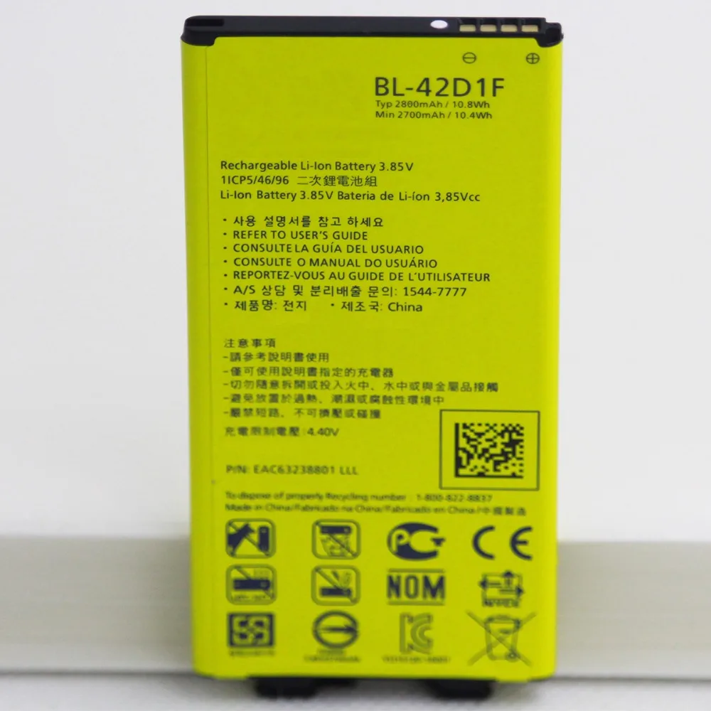 20pcs/lot BL-42D1F Battery For LG G5 VS987 US992 H820 H840 H850 H830 H831 H868 BL 42D1F 2800mAh Mobile Phone Internal Battery