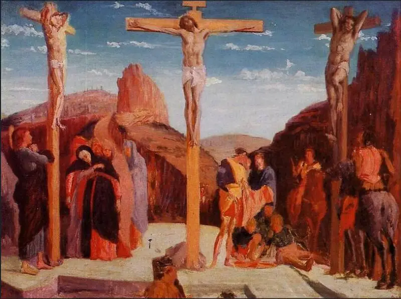 High quality Oil painting Canvas Reproductions The Crucifixion (after Mantegna) (1861) By Edgar Degas hand painted