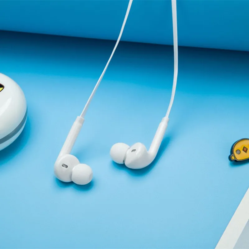 Детские наушники с милым котом, стереонаушники-вкладыши 3,5 мм с микрофоном и коробкой для хранения Luoxiaohei для мобильных телефонов для девочек Xiaomi MP3