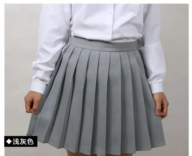 new 2022 summer Student Pretty New Fashion Women Mini Skirt Women Solid Stripe lolita Pleated Skirt