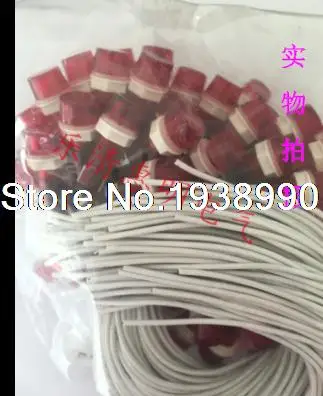 100Pcs AC 220V Neon Indicator Pilot Signal Lamp Red Light w 7.9