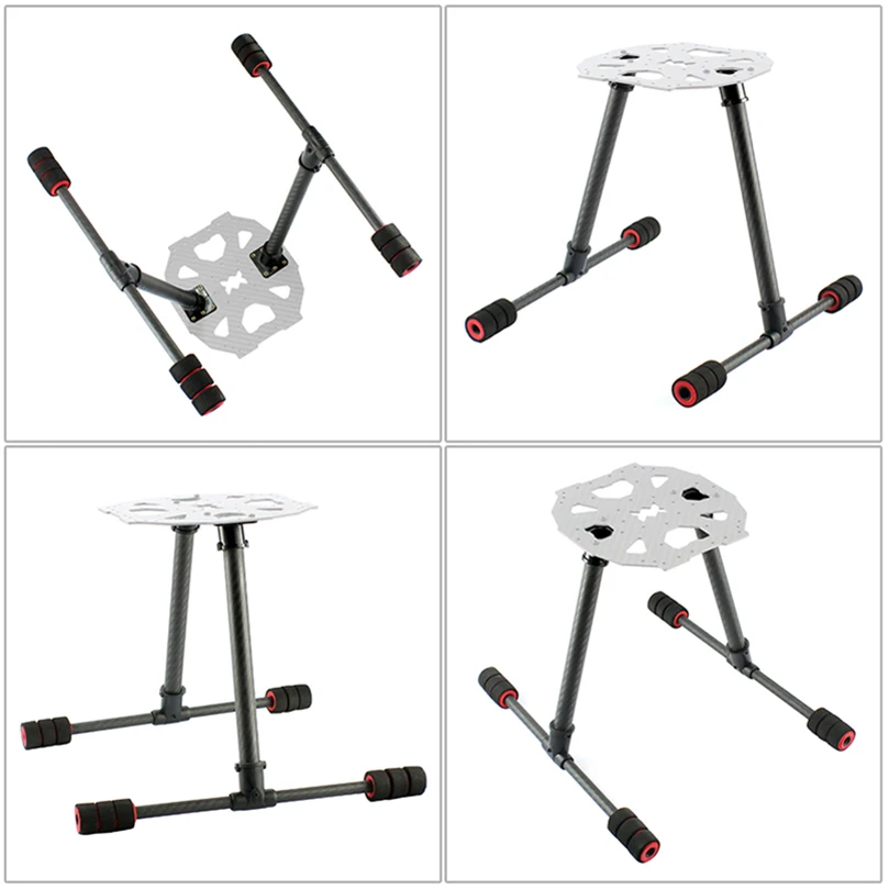 JMT – train d'atterrissage haut en Fiber de carbone, dérapage de Type T, installation rapide pour empattement FPV 700MM RC Quadcopter Drone S550 X650 S680