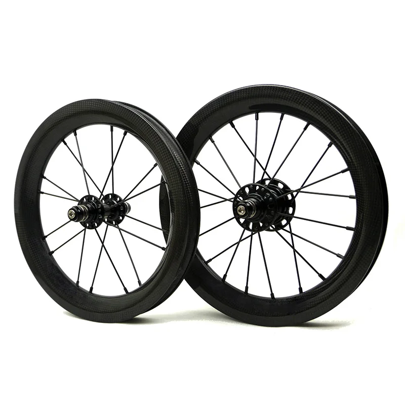 SEMA 14 inch 254 carbon clincher wheelset 930g Novatec 711/712 bicycle-parts wheel for Litepro 74 85 rim bike Lifetime Warranty