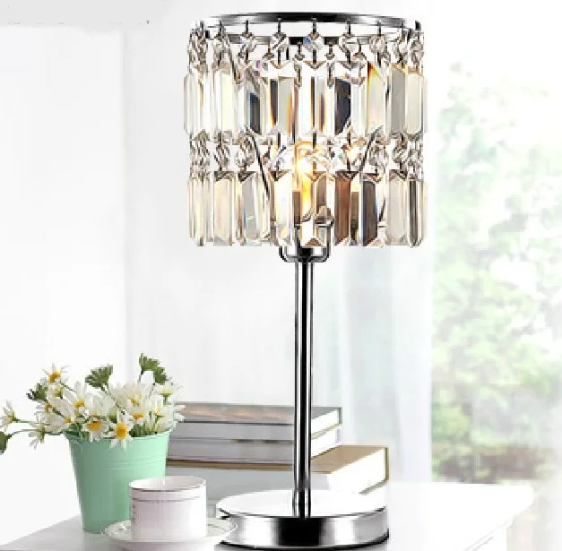 New Modern Fashion Crystal Study Dinning Room lighting table lights Table Lamp Desk Decorate Light For SJ139