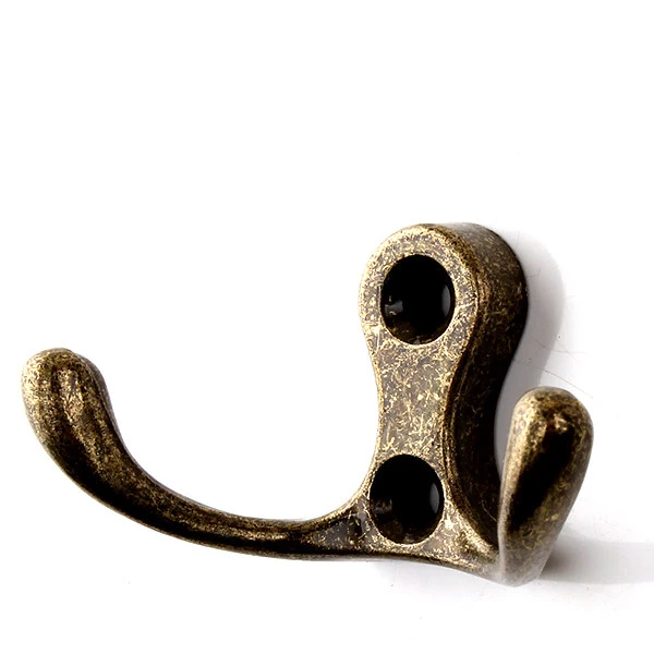 KAK Zinklegierung Vintage Bronze Stoffhaken Kleiderbügel Wandhaken Mantel Tasche Hut Hängehaken Badezimmer Küche Antik Racks mit Schrauben
