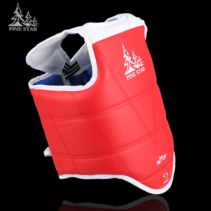 2016 Pinestar High Material Taekwondo Poitrine Support MMA Kickboxing Wushu Karate Fight Professional Chest Guard TKD protectors